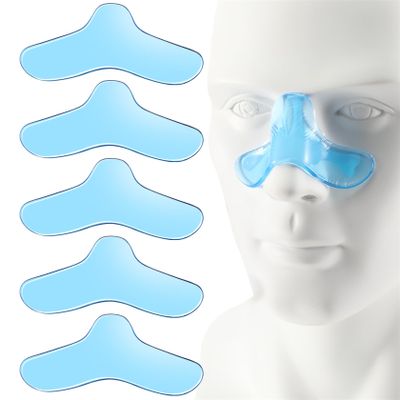 CPAP Nose Pads 5 Pack Universal Nose Pads Reusable Nasal Gel Pads Washable Cpap Nose Protector Fit for Most Masks