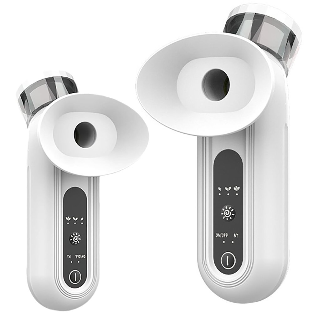 WIKINK Eye Steamer for Dry Eye, 2 Pcs Portable Eye Steam Sprayer, Relief Dry Eyes, Double Hot and Cold Compress, 10ml Water Tank, Mini Soothing Steamer for Eye Care
