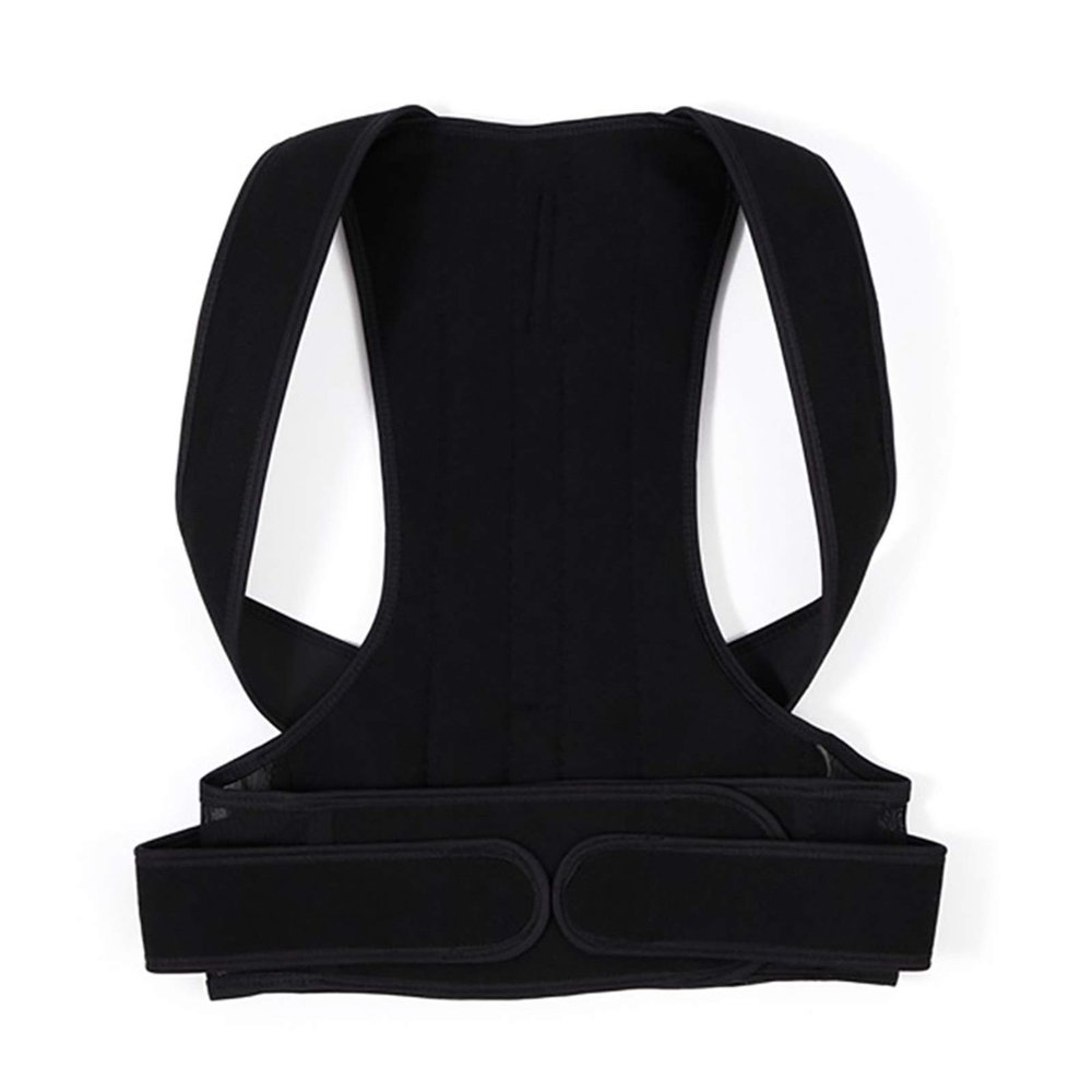 GFAZXDS Posture Corrector Shoulder Back Pain Reliever Spine Straightener Orthopedic Brace Belt Straight Corset for Back Support Needed,Black-L
