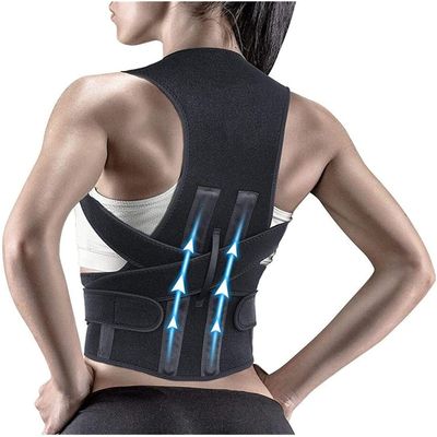 Posture Corrector Men Women Back Brace for Upper Posture Trainer, Adjustable Back Support Posture Or Body Correction and Neck and Shoulder, Relieves Pain Back Posture,Black-Large,Black-Large,Black-S