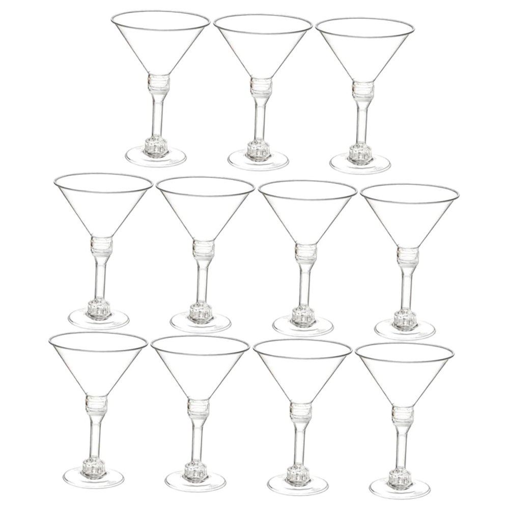 Ipetboom 15Pcs Transparent Cocktail Cups Disposable Wine Goblets for Parties Festivals Events Elegant Beverage Containers for Weddings Banquets Home Use