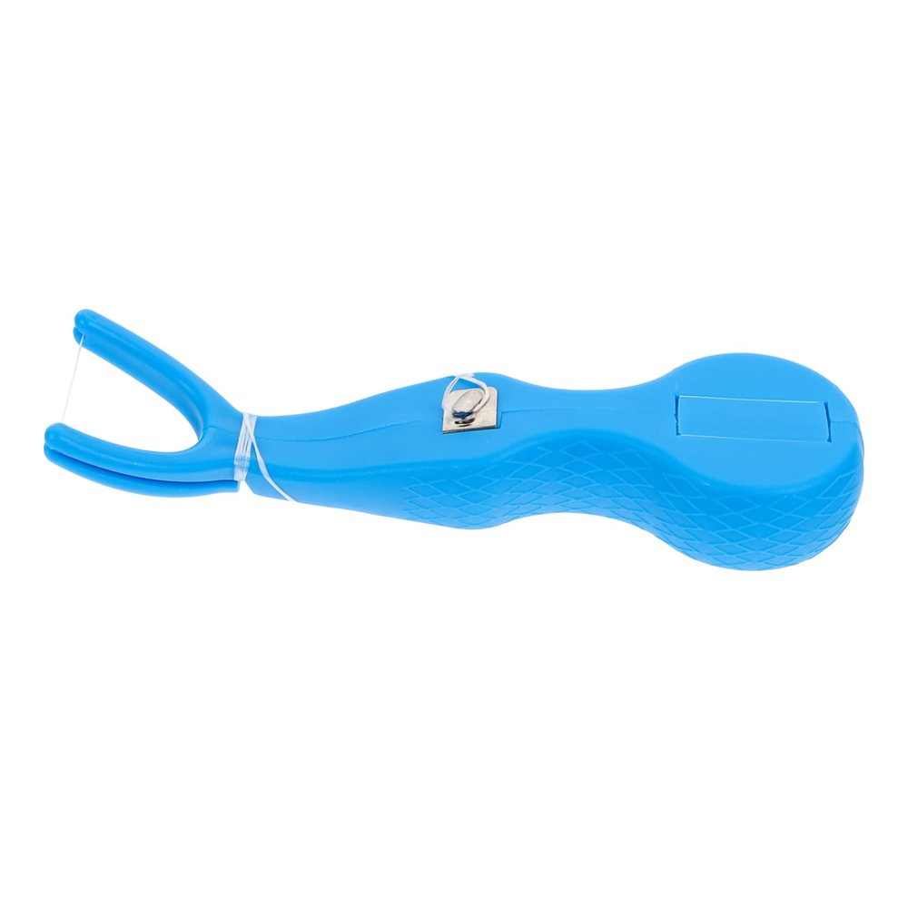 1pc Floss Rack for Oral Care Easy Use Tooth Cleaning Tool for Adults and Boys and Girls Debris Removal Blue Reusable Flosser for Daily