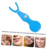 1pc Floss Rack for Oral Care Easy Use Tooth Cleaning Tool for Adults and Boys and Girls Debris Removal Blue Reusable Flosser for Daily view 3