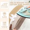 Colingmill Graduation Large Woven Basket for Gifts Empty Set with Gift Bags and Ribbon Easter Gift Baskets and Wrapping Set Storage 14"x 10"x 5.5" Decorative Box for Graduation Baby Shower(Brown) view 4