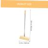 DINHEAROM Wooden Broom with Soft Bristles Durable Hardwood Floor Sweeper for Kitchen Bathroom and Bedroom Cleaning Lightweight Design with Comfortable Handle and Easy Assembly view 3