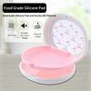 AdorableWhimsy Cute Retainer Case with Silicone Pad, Portable Slim Aligner Case Orthodontic Retainer Box, Denture Storage Container Travel Mouth Guard (Bowknot Cherry) view 2