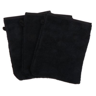SHERCHPRY 3Pcs Ultra-Fine Fiber Makeup Removal Gloves Facial Cleaning Mitts for Women Exfoliating Wash Cloths for Spa and Bath