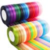 NESCCI 800 Yards Ribbon,3/8 Inch Satin Ribbon,32 Colors view 1
