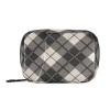 Pill Organizer Weekly Plaid Charcoal Gray Zipper Pill Case for Travel Medication Container Pills Box 7 Day view 1