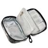 Pill Organizer Weekly Plaid Charcoal Gray Zipper Pill Case for Travel Medication Container Pills Box 7 Day view 2