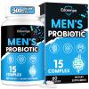 Probiotics for Men, 500 Billion CFUs 12 Strains, Mens Probiotics for Gut Health*, Digestive Health*, Energy, Prostate & Urinary Tract*, with Cranberry, Goji, Turmeric & Amla, Shelf Stable, 60 Caps view 1