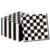 50PCS Checkered Flag Napkins, Disposable Black and White Race Car Birthday Napkins Racing Theme Party Supplies for Baby Shower, Kids, Men Decorations view 1