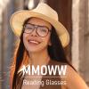 MMOWW 3 Pack Oversized Aviator Reading Glasses for Women Men Stylish Double Bridge Pilot Style Blue Light Blocking Readers, Black/Tortoise/Transparent +1.5 view 3