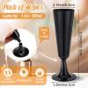 Domensi 40 Pack Black Champagne Flutes Bulk Plastic Disposable Champagne Glasses 5.5 oz Plastic Mimosa Glasses Wedding Cocktail Cups for Engagement Birthday Graduation Decor 2026 Party Supplies view 2