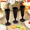 Domensi 40 Pack Black Champagne Flutes Bulk Plastic Disposable Champagne Glasses 5.5 oz Plastic Mimosa Glasses Wedding Cocktail Cups for Engagement Birthday Graduation Decor 2026 Party Supplies view 3