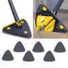 360 Rotatable Adjustable Cleaning Mop,Triangle Shaped Wall Mop with Squeegee,Telescopic,Long Handle Microfiber Dust,Wet and Dry Use,for Wall,Ceiling,Window,Baseboard-Blue||6 Cloth view 1