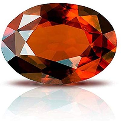 Arwacraft Natural Gomed Stone 8.25 Ratti / 7.42 Carat Certified Hessonite Garnet A1+ Quality Gemstone For Men And Women-B099PSBYMRNAMZ, zzzz-s, Gemstone