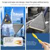360 Rotatable Adjustable Cleaning Mop,Triangle Shaped Wall Mop with Squeegee,Telescopic,Long Handle Microfiber Dust,Wet and Dry Use,for Wall,Ceiling,Window,Baseboard-White||3 Cloth view 4