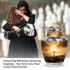 Christ Sunset Urns for Human Ashes Adult Father - Cremation Urn for Human Ashes Adult Mother - Memorial Gift for Decorative - 10inch & 200 Cubic Inches Capacity Include Velevt Bag view 3