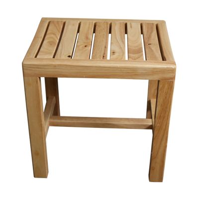 OGMOYT Shower Stools for Inside Shower,Corner Bath Shower Seat Wooden Spa Bath Organizer Shaving Foot Rest Footstool for Indoor Or Outdoor Use,Capacity 250Kg