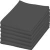WHITESTEM Flour Sack Towels 100% Cotton Dish Towel Reusable Baking Cloth for Bread Dough, Baguettes, Ciabatta, Machine Washable, Kitchen Towels for Cleaning Set of 6 (18"x28") - Charcoal view 1