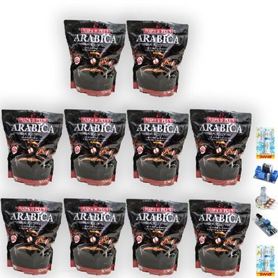 300g (30 Sachets per Pack) NapaBPlus Black Coffee Bold Flavor Much Mellow Arabica Robusta Roasted Fruit Snack Good Shape Set 10 C794 By Thaigiftshop [Get Free Tomato Facial Mask]