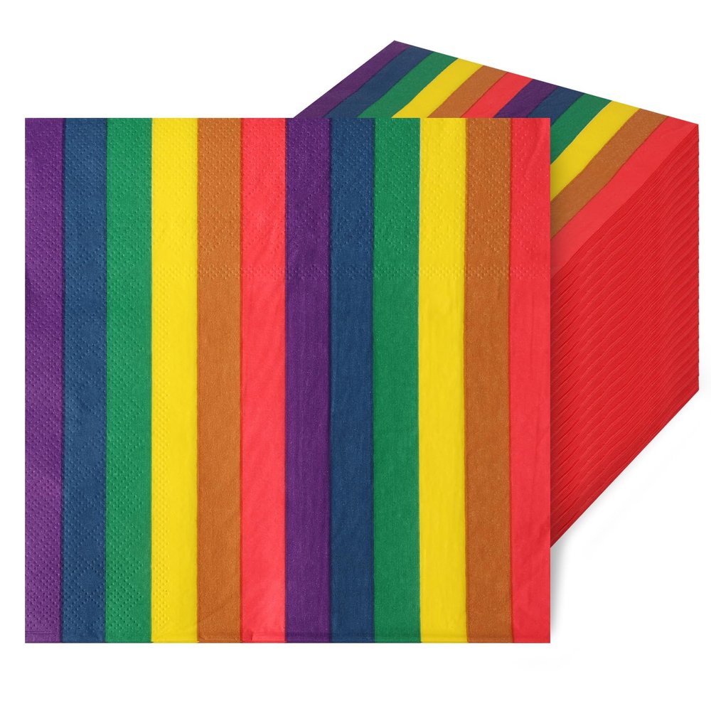 200 Pcs Paper Napkin Decorative, 3 Layer Disposable Party Napkins Beverage Napkins Tear Resistant Decorative Napkin for Wedding Birthday Supplies Tableware Decorations,13Inch (Colourful)