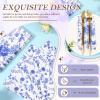 200 Pcs Paper Napkin Decorative, 3 Layer Disposable Party Napkins Beverage Napkins Tear Resistant Decorative Napkin for Wedding Birthday Supplies Tableware Decorations,13Inch (Blue) view 3