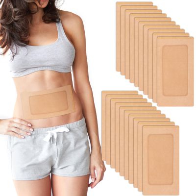 20pcs Castor Oil Pack Wrap, Leakproof Self Adhesive Essential Oil Wrap Breathable for Waist Stomach Belly Neck, 11.8 6.3 inch