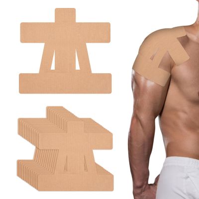 12PCS Kinesiology Tape for Shoulder, Precut Shoulder Tape for Pain Relief & Support Waterproof Elastic Sports Tapes Skin-Friendly Hypoallergenic Latex-Free Athletic Muscle Tapes for Joint Stability