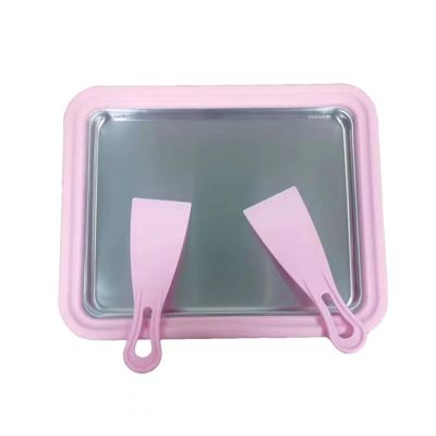 MAJIAOFANG Ice Cream Maker Pan Multifunctional Sweet Fried Food Yogurts Ice Cream Roller Plate Handmade Household Supplies