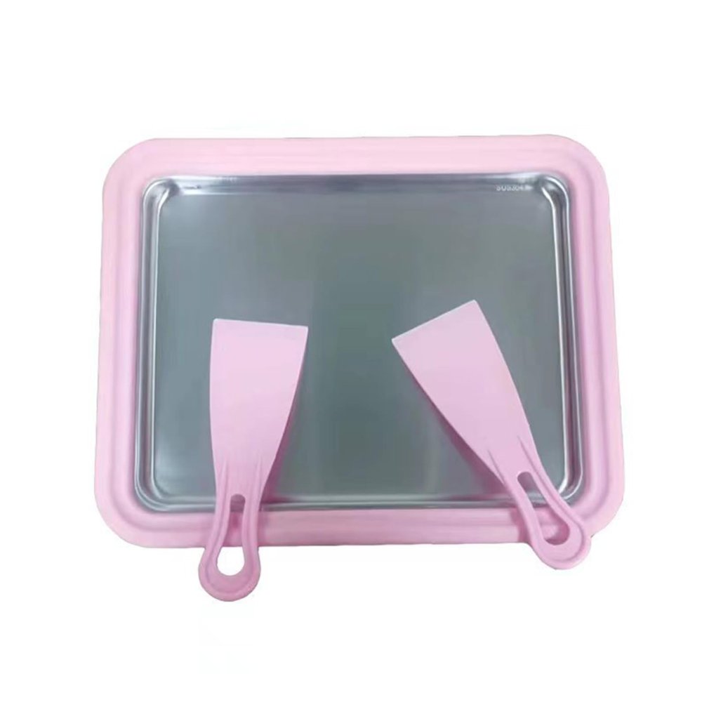 MAJIAOFANG Ice Cream Maker Pan Multifunctional Sweet Fried Food Yogurts Ice Cream Roller Plate Handmade Household Supplies