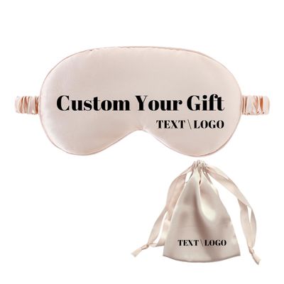 1 Set Silk Sleep Eye mask Custom, Double-Laver SIK Padding, Custom Personalized Pattern, Corporate Logo, Suitable for Corporate Team Building Gifts, Large-Scale Event Gifts, Gifts for Friends, naps