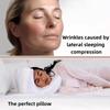 Ergonomic Side Pillow for Men and Women-Memory Sponge face Pillow Prevents Sleep, Facial and Morning Facial fine Lines.Golden view 4