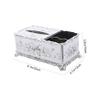 Alipis Decorative Tissue Holder Box with Divided Design for Remote Control Items Stylish Towel Organizer for Home Office Kitchen and Restaurant Use view 2
