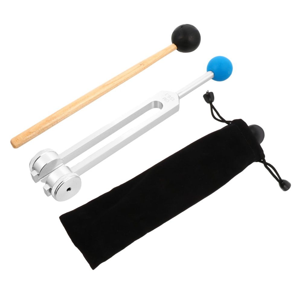 BESPORTBLE Tuning Forks Sound Healing Instrument Aluminum Alloy Yoga Fork with Hammer for Chakra Balancing Meditation Energy Work and Sound Therapy Durable and Versatile