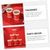 PACKOVE 2024 New Year Paper Cups 50pcs Thicken Disposable Drinking Cups for Parties Juice Coffee and Beverages for Home and Commercial Use view 3