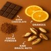 Dark Chocolate Orange Brazil Nuts 16oz Resealable Bag Made to Order Micro Batches Gourmet Cocoa-Dusted Snack Citrus Infused Small Batch, Fresh, Premium Quality Nuts view 2