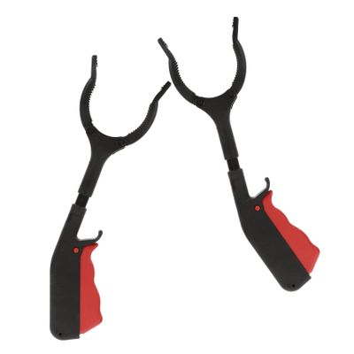 Anneome 2pcs Elderly Helper Tool Heavy Duty Trash Pickup Grabber Reacher Stick Precision Teeth for Easy Object Grabbing Comfortable for Daily Use