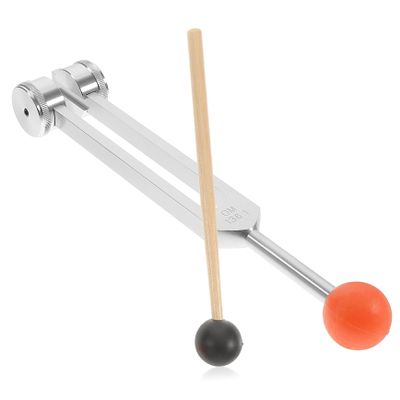 BESPORTBLE Aluminum Alloy OM136.1 Yoga Tuning Fork with Hammer Nerve Sensory Healing Instrument for Sound Therapy Meditation and Relaxation Random Color