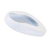 Portable Bedpan for Bedridden Patients, White Enamel Contoured view 1