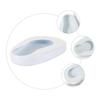Portable Bedpan for Bedridden Patients, White Enamel Contoured view 3