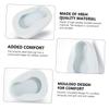 Portable Bedpan for Bedridden Patients, White Enamel Contoured view 4