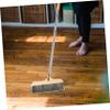 SMASOLO Heavy Duty Long Handle Broom with Soft Bristles Ergonomic Design for Indoor and Outdoor Cleaning Static Natural for Carpets and Floors view 2