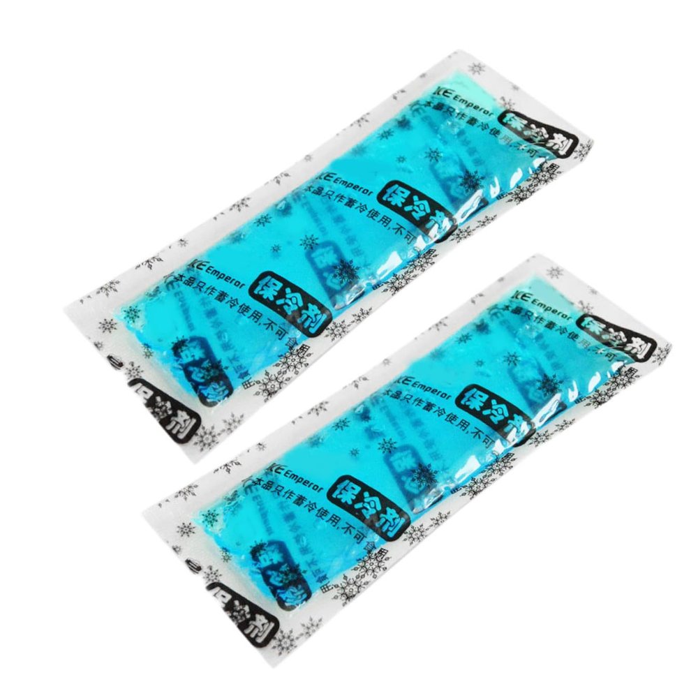 2pcs Insulin Storage Cooler Bag with Gel Ice Packs Portable Pouch for Diabetic Supplies Flexible Ice Wrap Blue Travel and Everyday Use