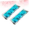 2pcs Insulin Storage Cooler Bag with Gel Ice Packs Portable Pouch for Diabetic Supplies Flexible Ice Wrap Blue Travel and Everyday Use view 3