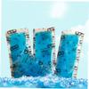 2pcs Insulin Storage Cooler Bag with Gel Ice Packs Portable Pouch for Diabetic Supplies Flexible Ice Wrap Blue Travel and Everyday Use view 4