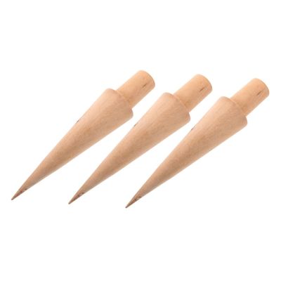 SKISUNO 3pcs Ice Cream Cone Molds Multi-Function Wooden Cone Mold for DIY Dessert Making for Ice Cream and Egg Roll Kitchen Baking Tool