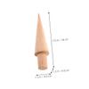 SKISUNO 3pcs Ice Cream Cone Molds Multi-Function Wooden Cone Mold for DIY Dessert Making for Ice Cream and Egg Roll Kitchen Baking Tool view 2