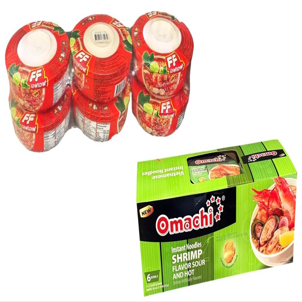 Asia Style Instant Noodles (COMBO, TOMYUM INSTANT NOODLES)